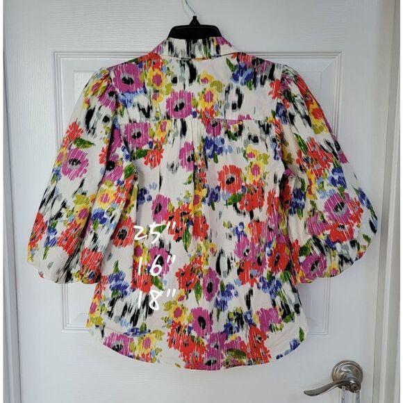 Anthropologie Rachael Floral Botton Shirt XS - Picture 5 of 11